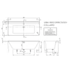 Kép 2/2 - Villeroy & Boch Collaro fal mellé építhető 1800 x 800 mm-es akril kád Champagne Colour on Demand - UBA180COR9CSBCVE01