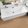Kép 3/4 - Villeroy & Boch Collaro 1900 x 900 mm-es beépíthető egyenes kád Matt Black Stone White - UBA199COR2NV-RW