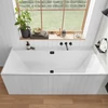 Kép 4/4 - Villeroy & Boch Collaro 1900 x 900 mm-es beépíthető egyenes kád Matt Black Stone White - UBA199COR2NV-RW