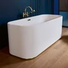 Kép 3/4 - Villeroy & Boch Finion 1700 x 700 mm-e szabadonálló kád Push-to-open lefolyóval és túlfolyóval, Design gyűrűvel Champagne Stone White - UBQ177FIN7A200V2RW