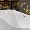 Kép 4/4 - Villeroy & Boch Finion 1700 x 700 mm-e szabadonálló kád Push-to-open lefolyóval és túlfolyóval, Design gyűrűvel Gold - UBQ177FIN7A300V201