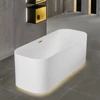 Kép 3/4 - Villeroy & Boch Finion 1700 x 700 mm-e szabadonálló kád Push-to-open lefolyóval és túlfolyóval és kádtöltővel, Emotion funkcióval Gold - UBQ177FIN7N300V301