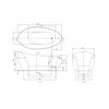 Kép 2/4 - Villeroy & Boch Aveo 1900 x 950 mm-es ovális szabadon álló kád - UBQ194AVE9PDV-01