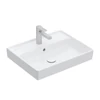 Kép 1/3 - Villeroy & Boch Collaro Mosdó Stone White CeramicPlus felülettel 4A3355RW