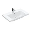 Kép 1/3 - Villeroy & Boch Subway 3.0 Beépíthető mosdó Fehér Alpin CeramicPlus felülettel 4A7081R1