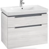 Kép 1/5 - Villeroy & Boch Subway 2.0 fürdőszobai alsószekrény 2 fiókos white wood A91400E8