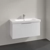 Kép 3/7 - Villeroy & Boch Architectura alsó szekrény, falra szerelhető fiókos, 95 cm, fehér B89400VS