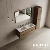 Kép 2/2 - MARMY CODE 120 DUPLA függesztett alsószekrény, 4 fiók, laminált Golden Oak szín, fekete fogantyú 120x46x50 - 90 10 12 24 11 55