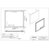 Kép 2/2 - MARMY SECRET tükör 90x80 cm (LED 6000k, körbe hangulatvilágítás) 90 11 23 90 80 01