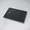Kép 6/7 - Marmy DOLOMITE - 80x80-140 Zuhanytálca Cavalli Black 80 7238 80 14 54