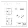 Kép 7/7 - Marmy BASALTO - 80x100 Zuhanytálca Cavalli Black 80 8104 80 10 54