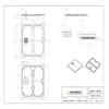 Kép 7/7 - Marmy BASALTO - 100x100 Zuhanytálca Cavalli Black 80 8121 10 10 54
