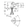 Kép 2/2 - Grohe Eurosmart kihúzható zuhanyfejes mosogató csaptelep supersteel 30305DC0