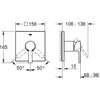 Kép 2/2 - Grohe Allure - rejtett zuhany csaptelep, króm 24069000