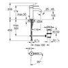 Kép 2/2 - Grohe Essence New mosdócsaptelep S méret hidegindítású, lefolyó szettel - 23591001