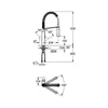 Kép 2/2 - Grohe K7 egykaros mosogató csaptelep 1/2" 31379 DC0 31379DC0