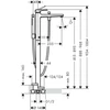 Kép 2/2 - Hansgrohe Metropol egykaros szabadonálló kádcsaptelep, szálcsiszolt bronz 32532140