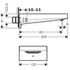 Kép 2/2 - Hansgrohe Metropol kádtöltő, matt fekete 32543670