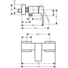 Kép 2/2 - Hansgrohe Metropol egykaros zuhanycsaptelep, szálcsiszolt fekete/króm 32560340