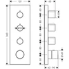 Kép 2/2 - Hansgrohe Axor termosztát modul színkészlet 10751000