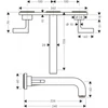 Kép 2/2 - Hansgrohe Axor Citterio 3-lyukú fordítókaros mosdócsaptelep színkészlet 39148000