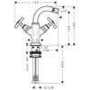 Kép 2/2 - Hansgrohe Axor Montreux kétkaros bidécsaptelep 16520000