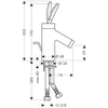 Kép 2/2 - Hansgrohe Axor Starck Classic mosdócsaptelep kézmosóhoz 10015000