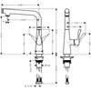 Kép 2/2 - Hansgrohe Metris 260 konyhai csaptelep 14847000