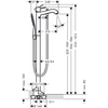 Kép 2/2 - Hansgrohe Metropol Classic szabadonálló kádcsaptelep króm/arany hatású 31445090