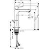 Kép 2/2 - Hansgrohe Egykaros mosdócsaptelep 200 automata lefolyó-garnitúrával 31183000