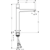 Kép 2/2 - Hansgrohe Metropol Select mosdócsaptelep 260 push-open lefolyóval 32572000