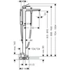 Kép 2/2 - Hansgrohe Metropol egykaros szabadonálló kádcsaptelep 32532000