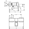 Kép 2/2 - Hansgrohe Metropol egykaros falsíkon kívüli zuhanycsaptelep loop fogantyúval 74560000