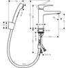 Kép 2/2 - Hansgrohe Metropol bidette szett 1,60 m 32522000