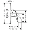 Kép 2/2 - Hansgrohe Logis zuhanycsaptelep színkészlet 71605000