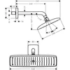 Kép 2/2 - Hansgrohe Raindance E 360 AIR 1jet fejzuhany 240 mm-es zuhanykarral 27371000