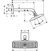 Kép 2/2 - Hansgrohe Raindance E 240 AIR 1jet fejzuhany 240 mm-es zuhanykarral 27370000