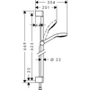 Kép 2/2 - Croma Select E Multi zuhanyszett 65 cm, fehér/króm