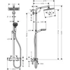 Kép 2/2 - Hansgrohe Crometta E 240 1jet Showerpipe termosztátos csapteleppel 27271000