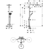 Kép 2/2 - Hansgrohe Raindance Select S  termosztátos 240 1jet P, króm 27633000