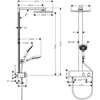 Kép 2/2 - Hansgrohe Raindance E 300 1jet Showerpipe 350 ST zuhanyrendszer 9 l/perc 27362000