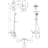 Kép 2/2 - Hansgrohe Croma 220 Showerpipe Air 1jet zuhanyrendszer 27185000