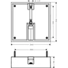 Kép 2/2 - Alaptest Raindance E 400 x 400 mm Air 1jet fejzuhanyhoz