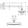 Kép 2/2 - Hansgrohe Raindance Select E 300 2jet fejzuhany króm/fehér 26609400