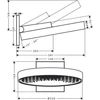 Kép 2/2 - Hansgrohe Rainfinity Fejzuhany 360 1jet fali csatlakozóval, matt fehér 26230700