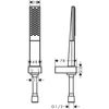 Kép 2/2 - Hansgrohe Rainfinity Zuhanytartó szett 100 1jet 160 cm-es zuhanycsővel 26856000