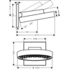 Kép 2/2 - Hansgrohe Rainfinity Fejzuhany 250 1jet fali csatlakozóval, króm 26226000