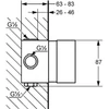Kép 2/2 - KLUDI falsík alatti termosztát NA15 (35158)