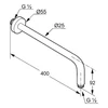 Kép 2/2 - Kludi A-QA 400 mm-es zuhanykar 6651405-00