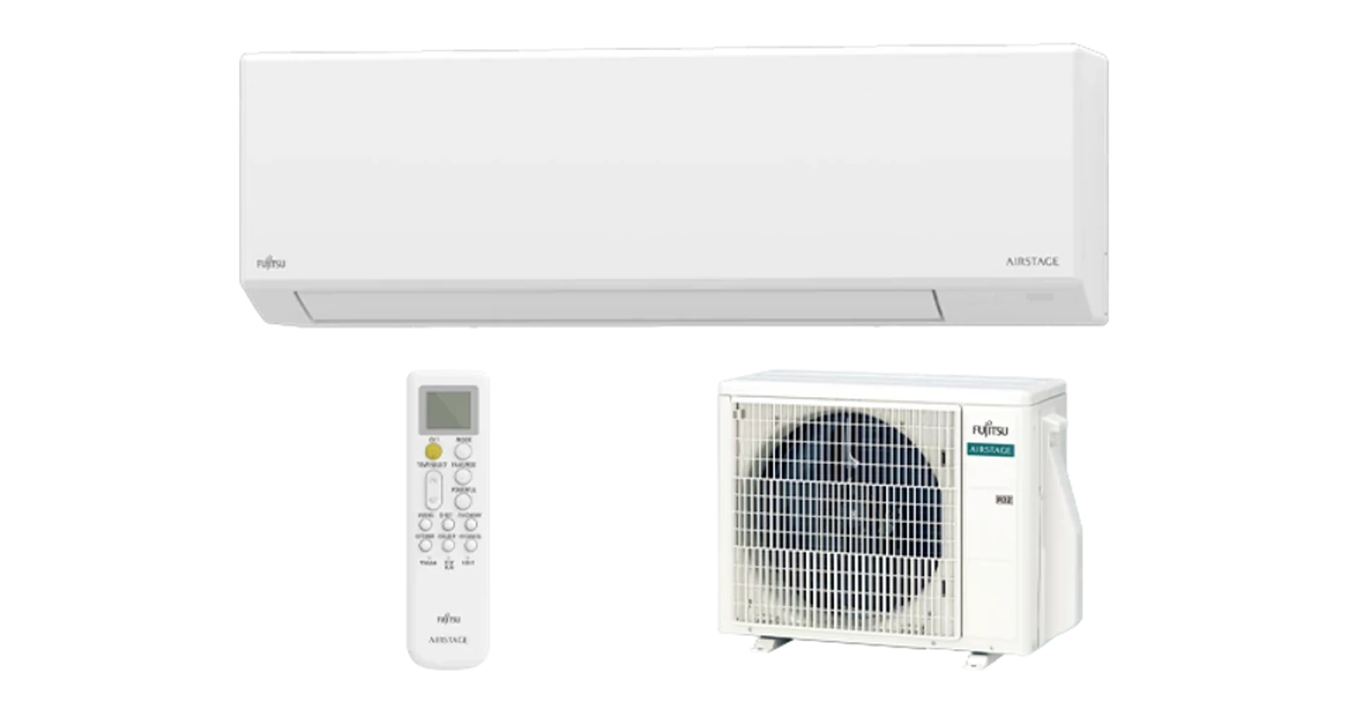 Fujitsu AIRSTAGE ASEH12KLTA/AOEH12KLTA Inverteres split klíma csomag (3 ...